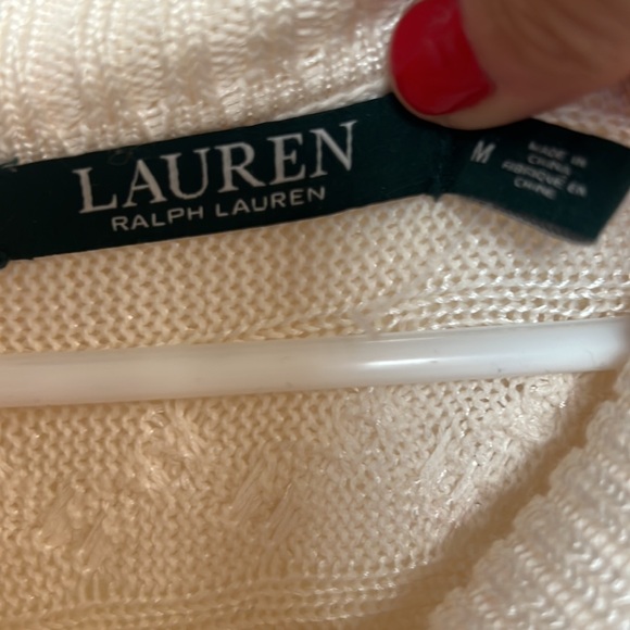 Ralph Lauren Silky feeling cowl neck sweater medium - Picture 6 of 8